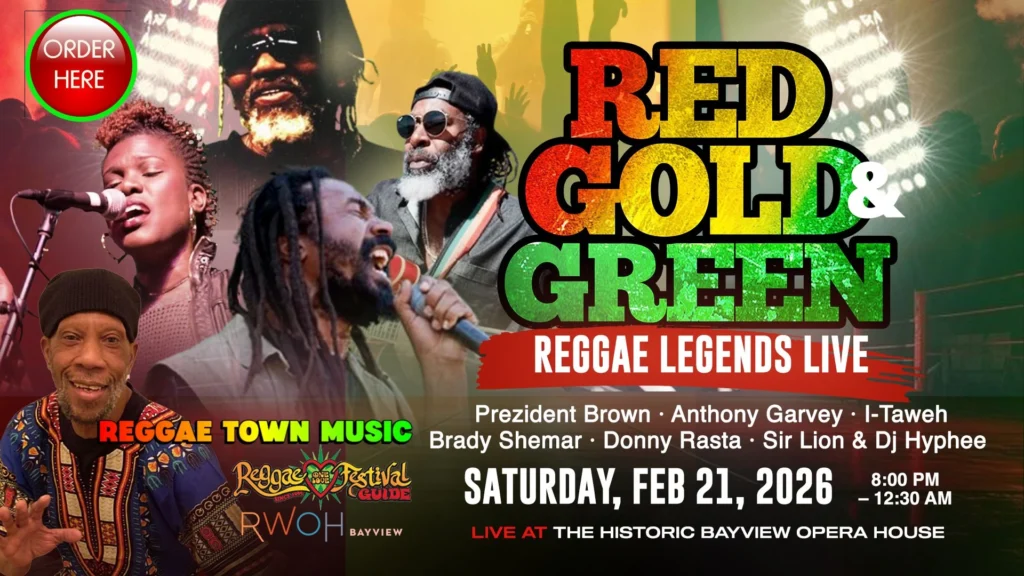 Red Gold & Green Legends of Reggae Concert